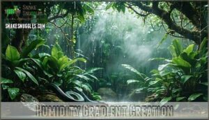 humidity gradient creation
