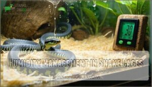 humidity management in snake cages