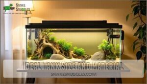 ideal tank size and material