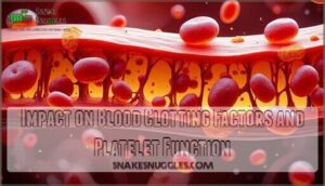 impact on blood clotting factors and platelet function