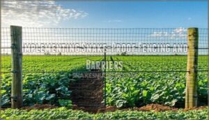 implementing snake-proof fencing and barriers