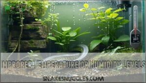 improper temperature or humidity levels
