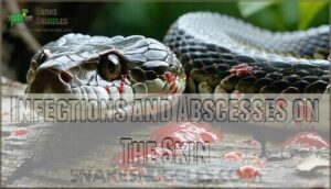 infections and abscesses on the skin