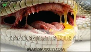 infectious stomatitis (mouth rot) infectious stomatitis (mouth rot)