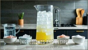 ingredients and recipe