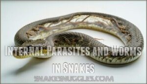 internal parasites and worms in snakes