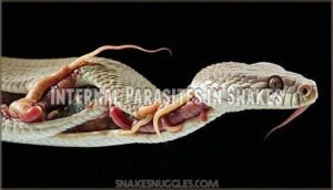 internal parasites in snakes