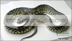 internal swellings and blockages