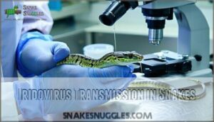 iridovirus transmission in snakes