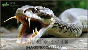 jaw gape restrictions