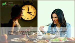 key differences and similarities