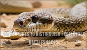 key features to distinguish from other rattlesnakes