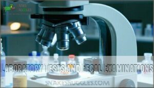 laboratory tests and fecal examinations