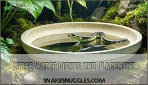 large water dishes and placement