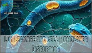 ldh leakage and cell monolayer disruption
