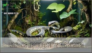 lighting requirements for snakes