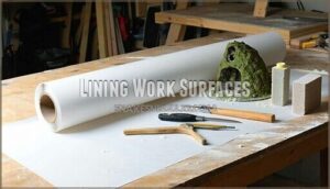 lining work surfaces