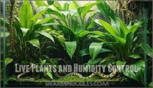 live plants and humidity control