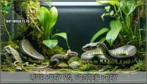 live prey vs. frozen prey live prey vs. frozen prey