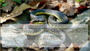 local-scale covariates influencing snake habitat selection
