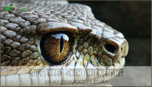 localized skin thickening