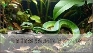 log hides: realistic appearance