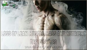 loss of lean muscle mass and nutrient deficiencies