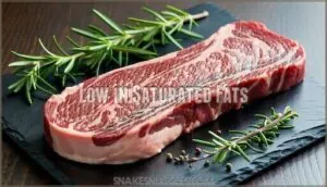 low in saturated fats low in saturated fats