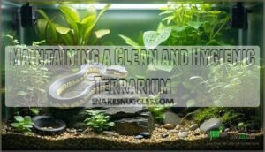 maintaining a clean and hygienic terrarium