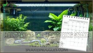 maintaining and monitoring snake cage lighting