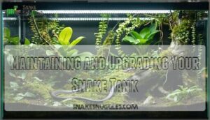maintaining and upgrading your snake tank