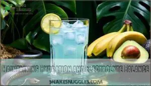 maintaining hydration and electrolyte balance