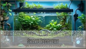 maintaining proper humidity levels for snake recovery