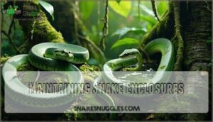 maintaining snake enclosures