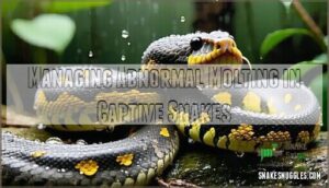 managing abnormal molting in captive snakes