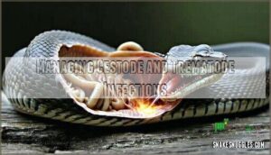 managing cestode and trematode infections