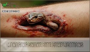 managing snake bite complications