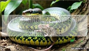 matching prey size to snake size