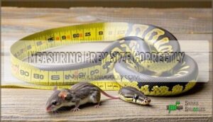 measuring prey size correctly