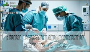 medical assessment and treatment of snakebite paralysis