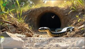 mole snake behavior