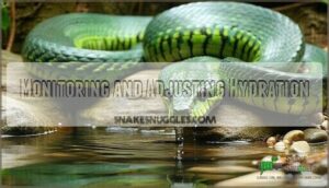 monitoring and adjusting hydration