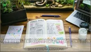 monitoring and recording snake's condition monitoring and recording snake's condition