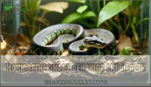monitoring snake behavior and health