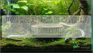 move water bowl to warm end of vivarium