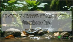 my snake is stressed