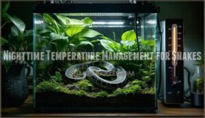 nighttime temperature management for snakes
