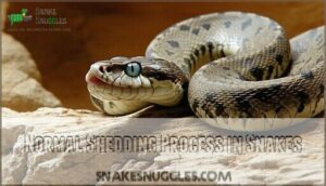 normal shedding process in snakes