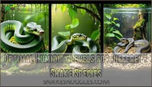 optimal humidity levels for different snake species