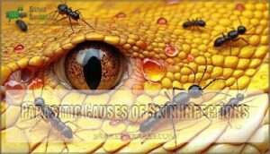 parasitic causes of skin infections